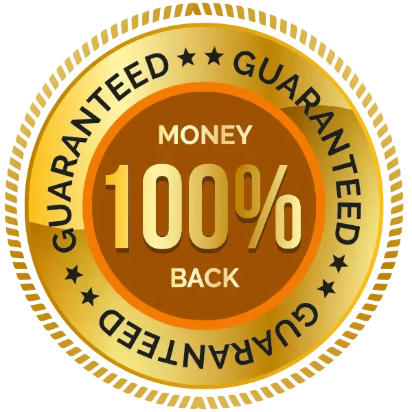 60 Day 100% Money Back Guarantee Gold Badge